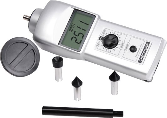 Shimpo DT-107A-12 Digital Contact Tachometer with LED Display and 12" Circumference Wheel