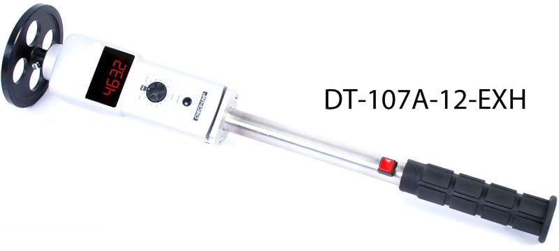 Shimpo DT-107A-12 Digital Contact Tachometer with LED Display and 12" Circumference Wheel