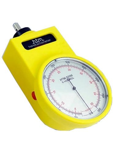 HTM HTM-500M-ATEX ATEX-Certified Hand-Held Mechanical Tachometer, 30-50,000 rpm/3-5,000 m/min with 0.1m Circumference Surface Speed Wheel