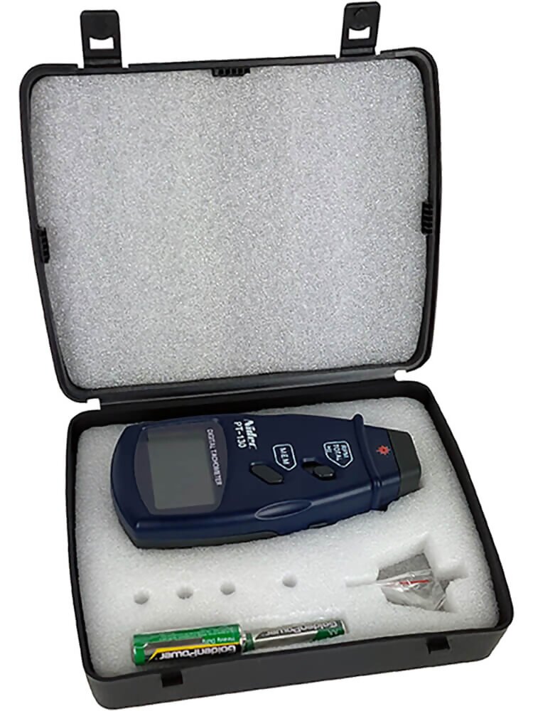 Shimpo PT-130 Non-Contact Laser Tachometer with bright LED display