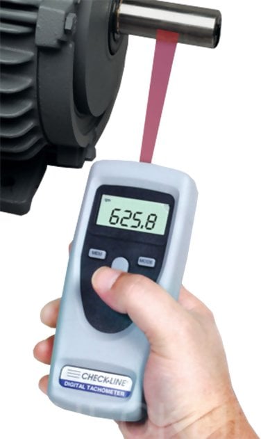 Checkline CDT-1000HD Handheld Laser Tachometer, Non-contact, 1.00-99.999 rpm