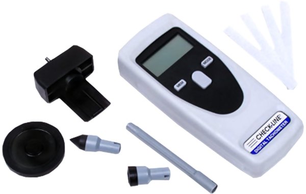 Checkline CDT-2000HD Handheld Laser Tachometer, Non-Contact 1.00 - 99,999 rpm / Contact: 1.00 - 19,999 rpm