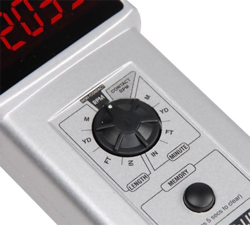 Shimpo DT-205LR DT-207LR Tacómetro Portátil NSN 6680-01-378-6490
