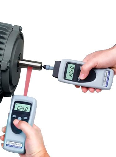 Checkline CDT-2000HD Handheld Laser Tachometer, Non-Contact 1.00 - 99,999 rpm / Contact: 1.00 - 19,999 rpm