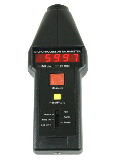 Compact CT6 Optical / Contact Handheld Tachometer with LED Display